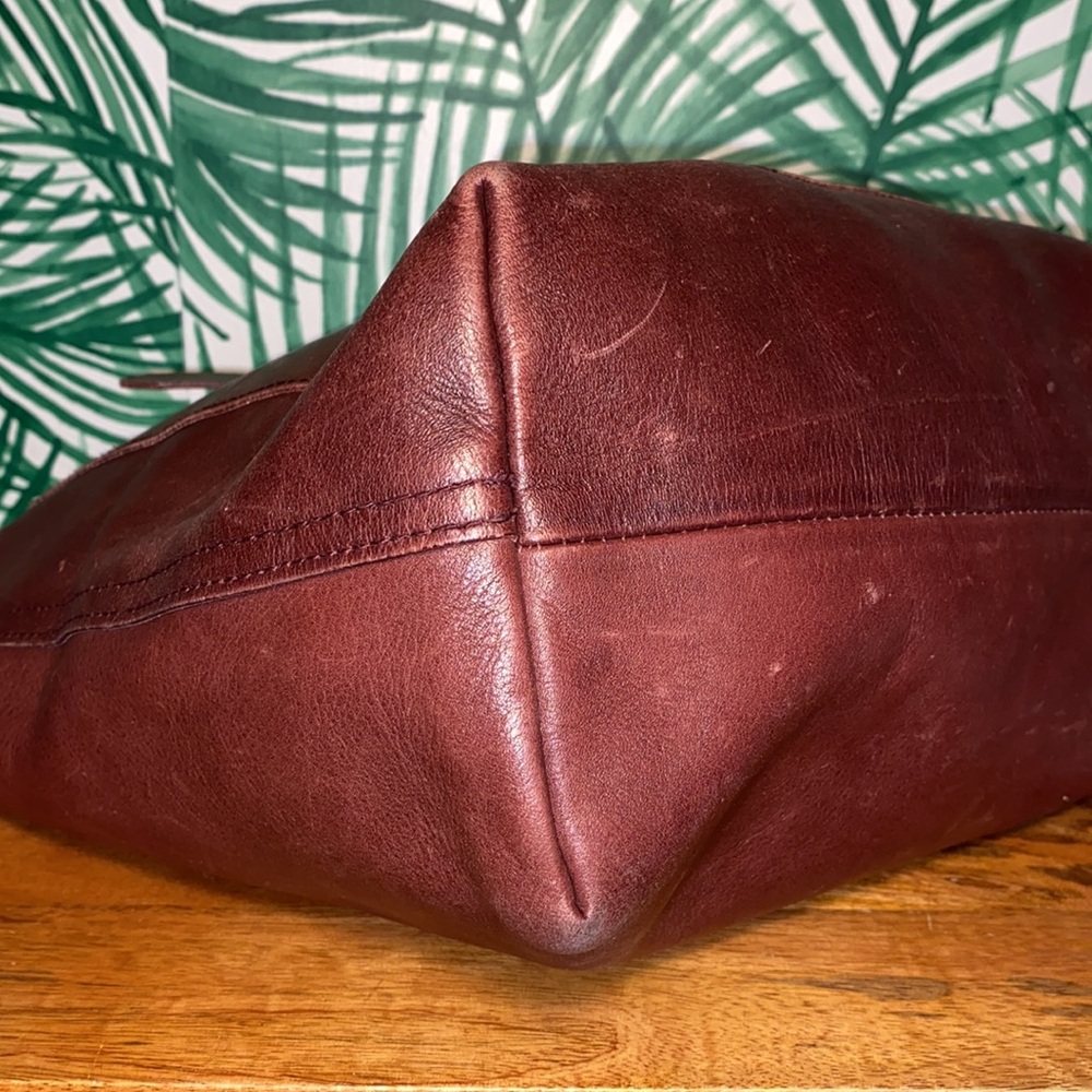 Madewell Transport Dark Brown Leather Tote Bag - Picture 8 of 13